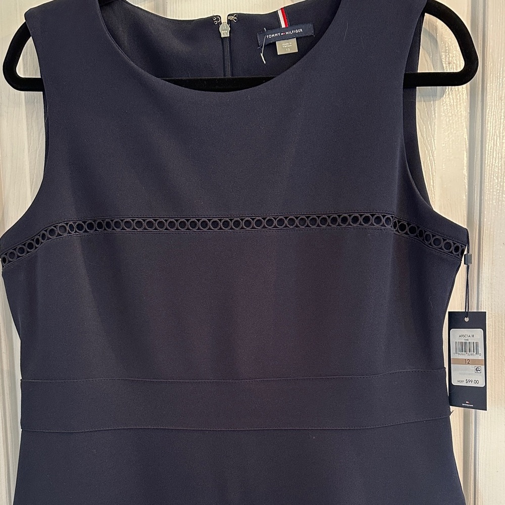Tommy Hilfiger Dark Blue Midi Dress - Picture 2 of 8